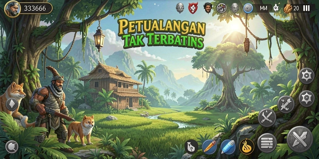Tampilan gameplay seru dalam petualangan 333666 yang mendebarkan.