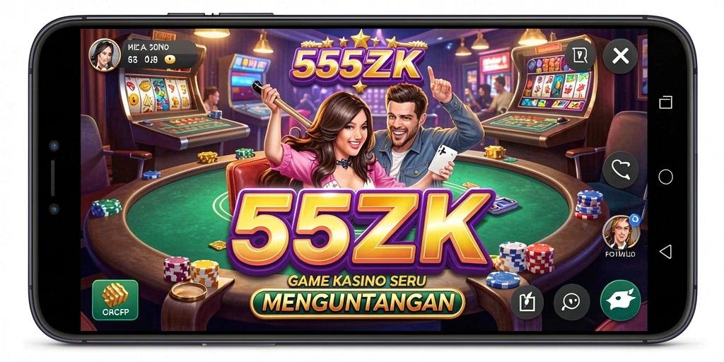 Tampilan gameplay seru di 555ZK dengan banyak pilihan permainan Kasino.