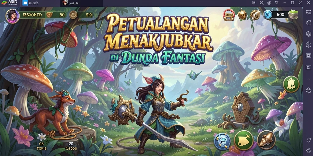 Screenshot gameplay 88ID menunjukkan aksi petualangan menakjubkan.