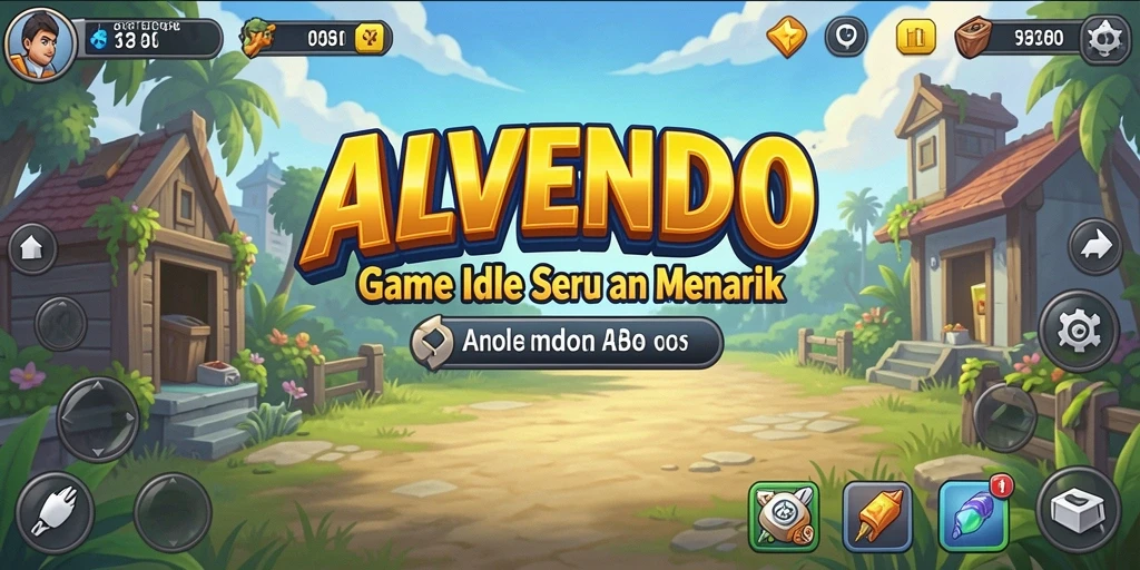 Tampilan screenshot utama ALVENDO menampilkan gameplay yang santai dan menyenangkan.