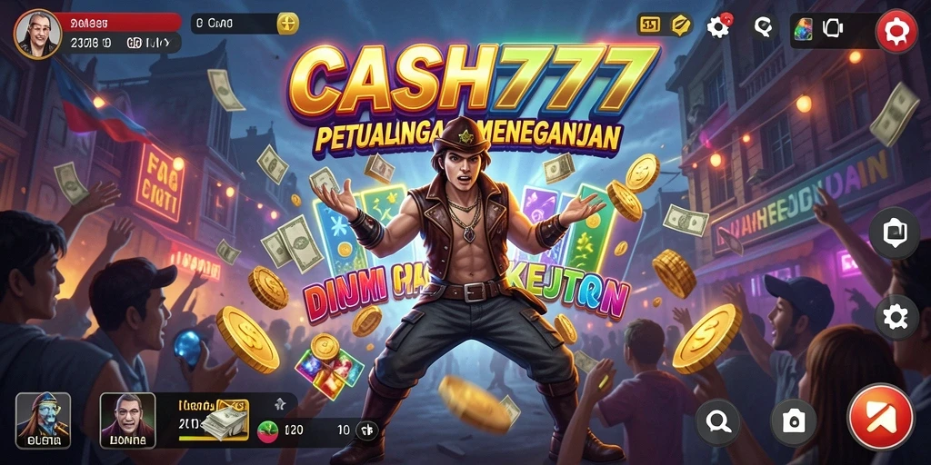 Screenshot gameplay <strong>CASH777</strong> menampilkan aksi petualangan yang mendebarkan.