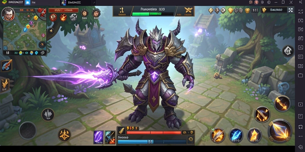 Tangkapan layar gameplay DRAGON222 yang menampilkan pertempuran seru dalam mode ARPG.
