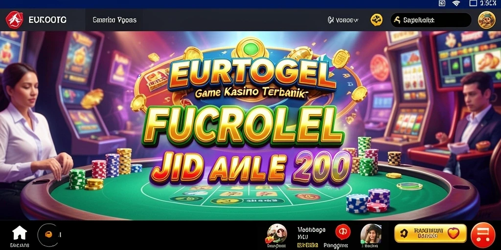 Tampilan menarik dari gameplay Kasino EUROTOGEL yang mendebarkan.