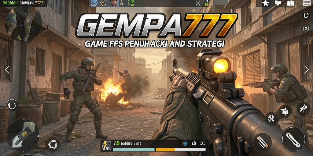 Tangkapan layar dari gameplay menegangkan dalam GEMPA777.