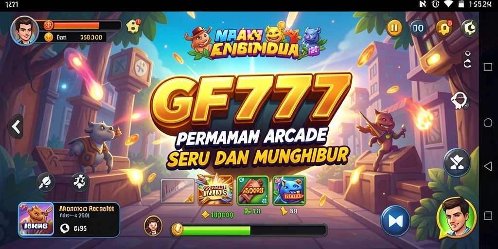 Screenshot gameplay GF777 menampilkan aksi Arcade yang seru.