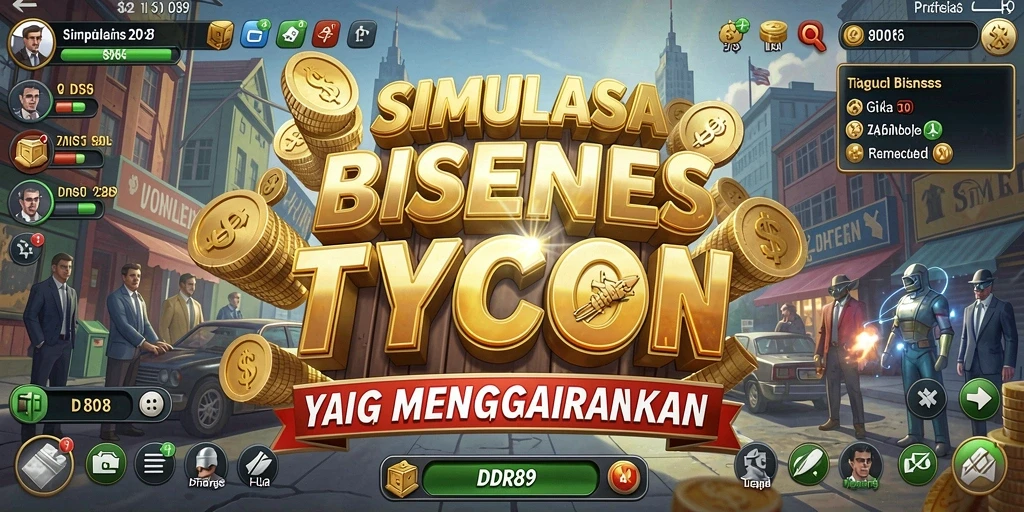 Tangkapan layar permainan IDR89 menunjukkan strategi Tycoon yang menarik.
