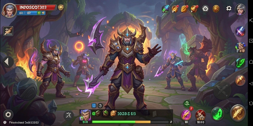 Tampilan gameplay menarik di INDOSLOT303 dengan karakter dan monster yang menantang.