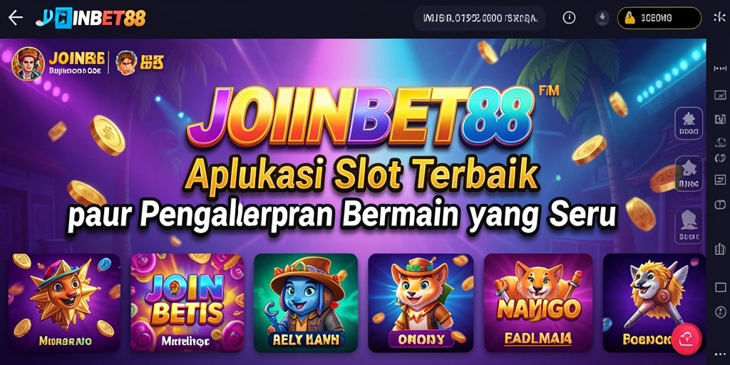 Tampilan gameplay seru di JOINBET88 dengan mesin slot yang menarik.