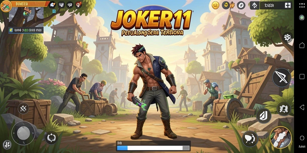 Tangkapan layar menampilkan aksi seru di dunia terbuka JOKER11.