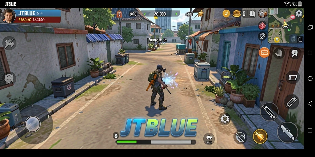 Screenshot JTBLUE menampilkan antarmuka aplikasi yang intuitif.