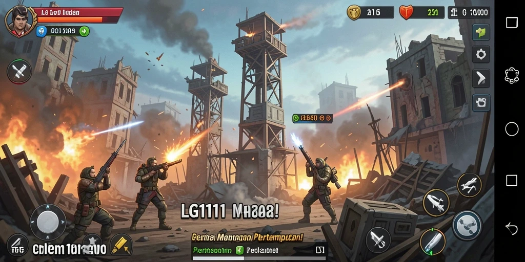 Screenshot gameplay Tower Defense yang mendebarkan dan menantang.