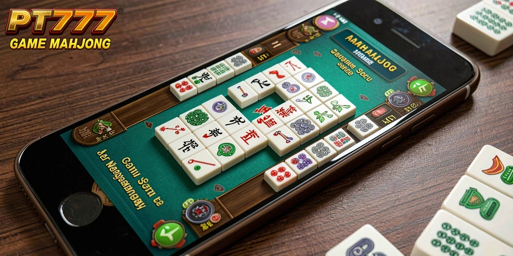 Tampilan gameplay Mahjong yang menarik dan interaktif di PT777.