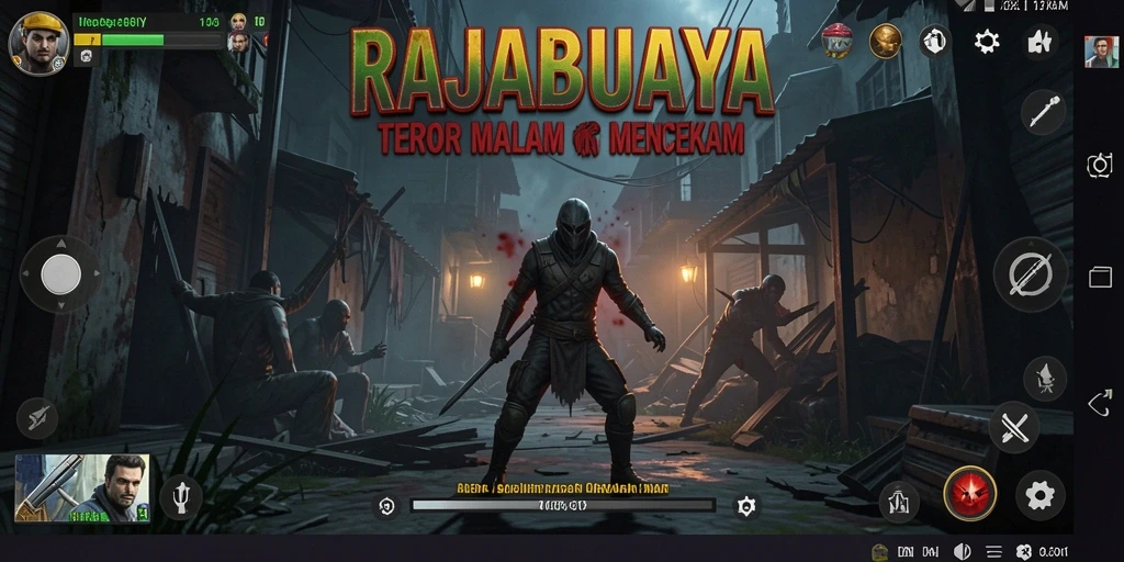Tampilan gameplay RAJABUAYA yang mengerikan dan mencekam.