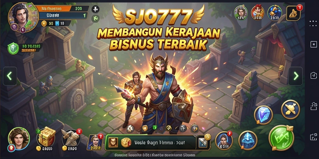 Tampilan gameplay SJO777 menampilkan pengelolaan bisnis yang seru.