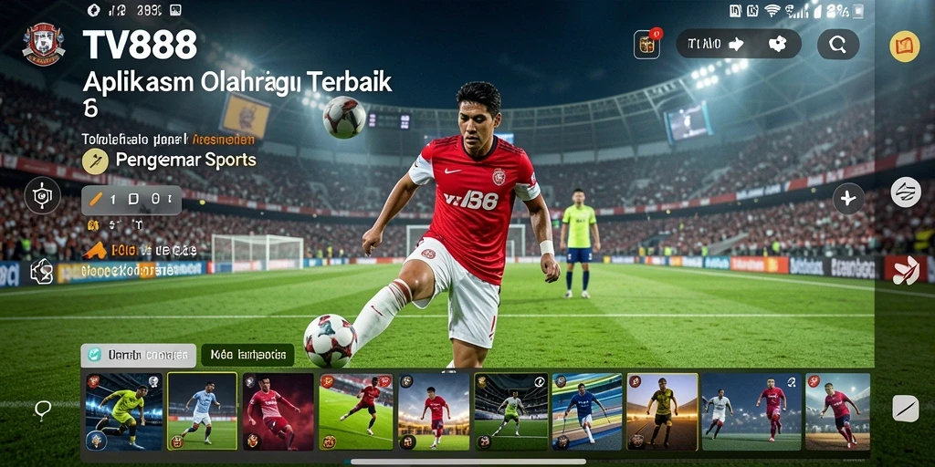 Screenshot gameplay TV888 menampilkan antarmuka aplikasi Sports yang intuitif.